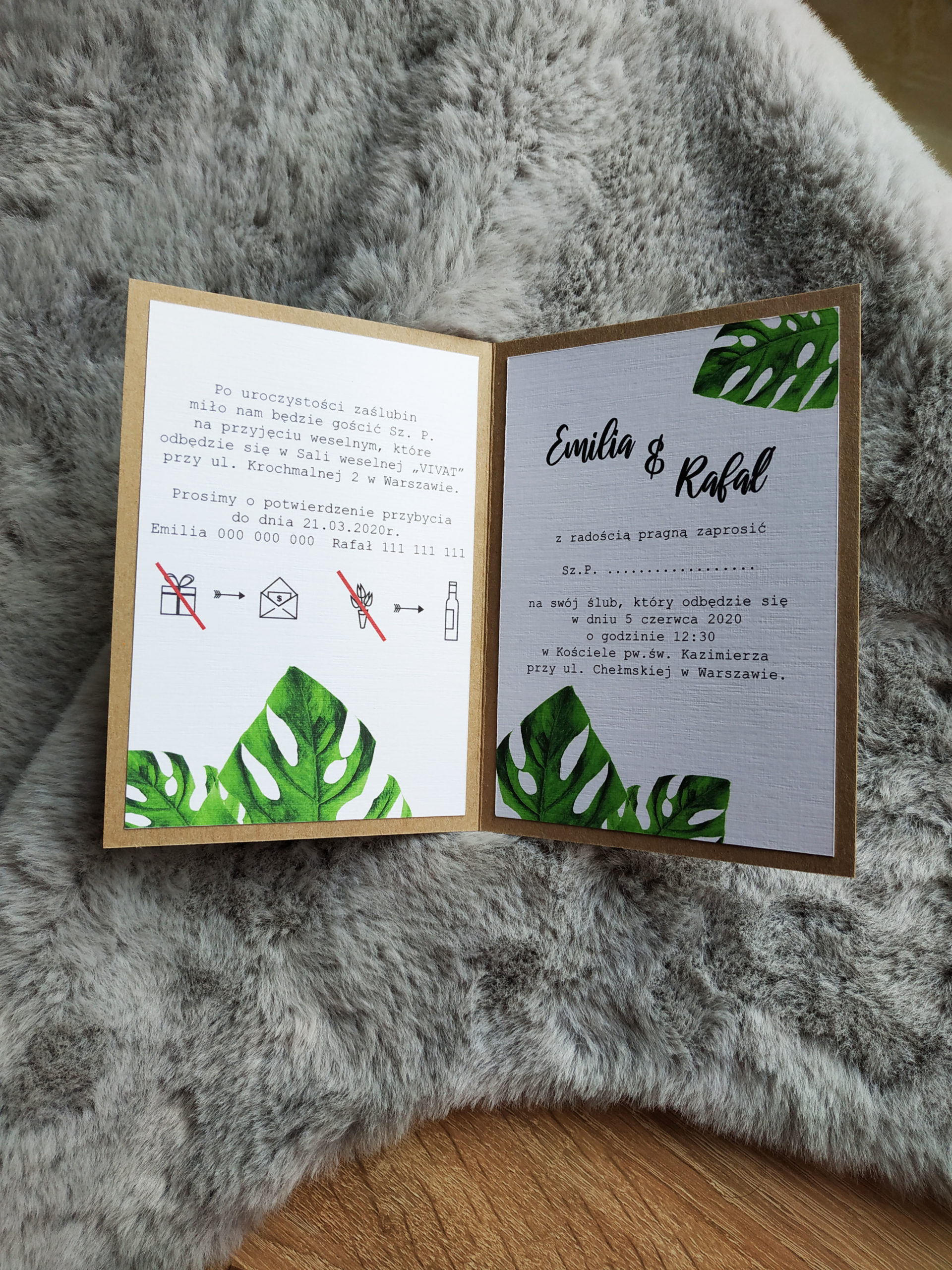 Zaproszenie Tropikalne Nº1