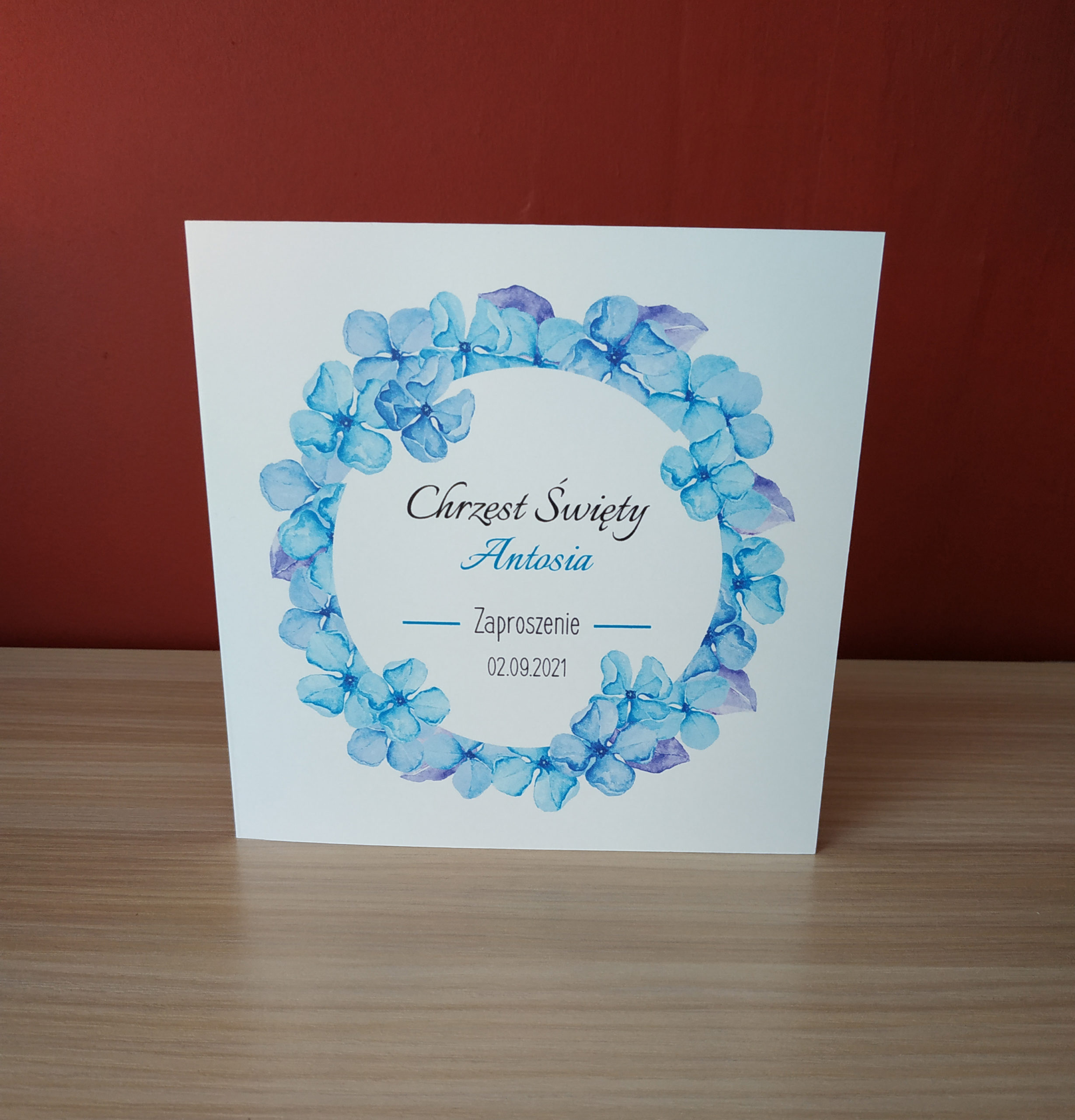 Zaproszenie Błękitne