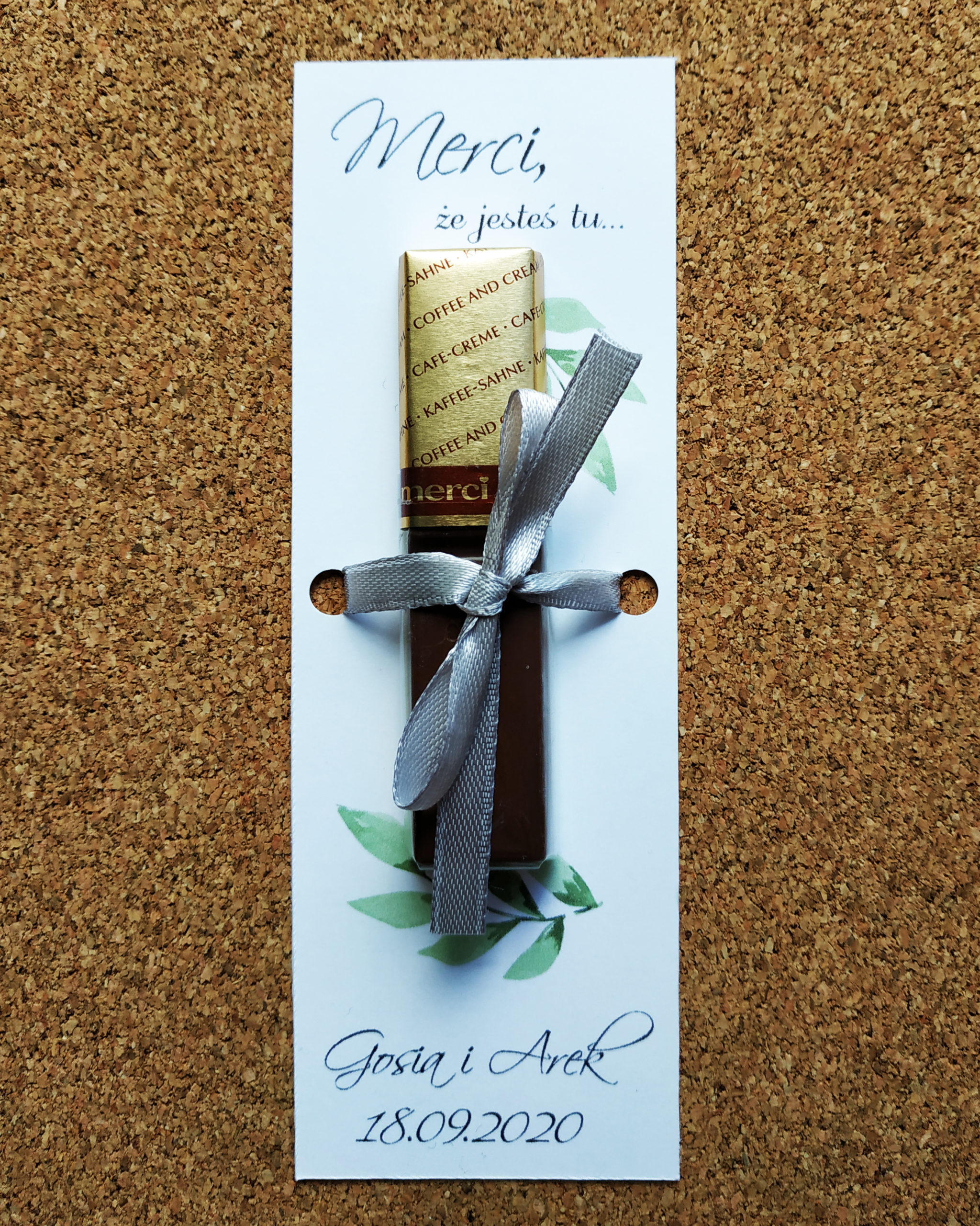 Podziękowanie Merci - różne wzory