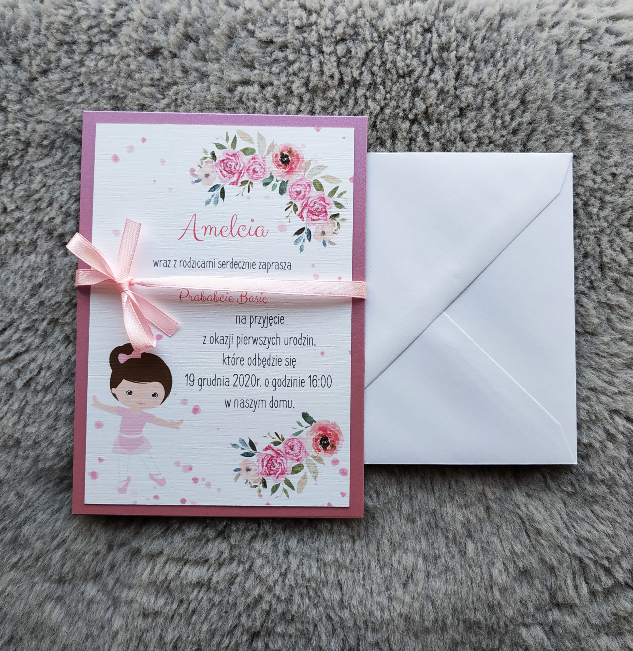 Zaproszenie Baletnica