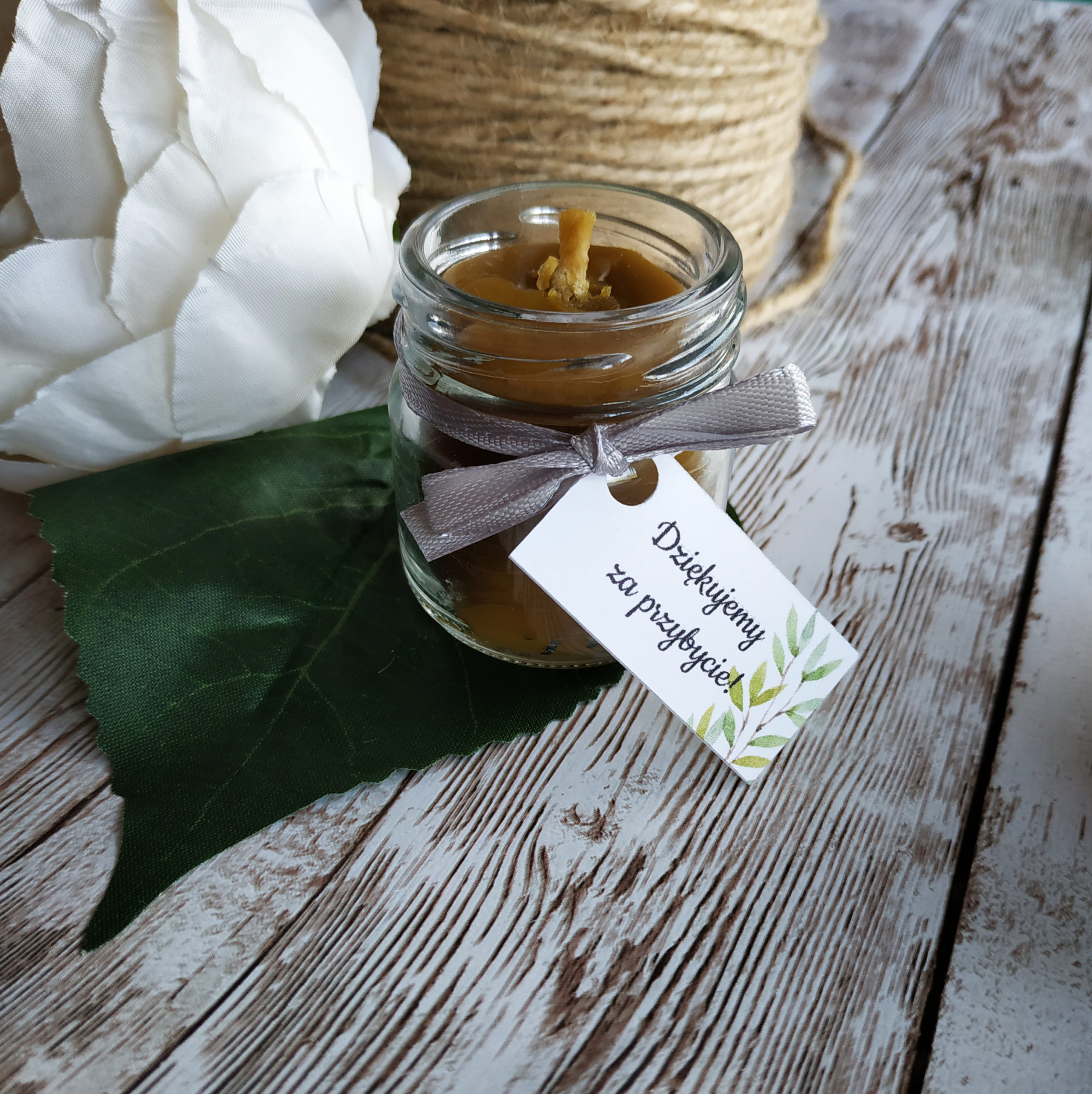 Mini świeczka w słoiczku