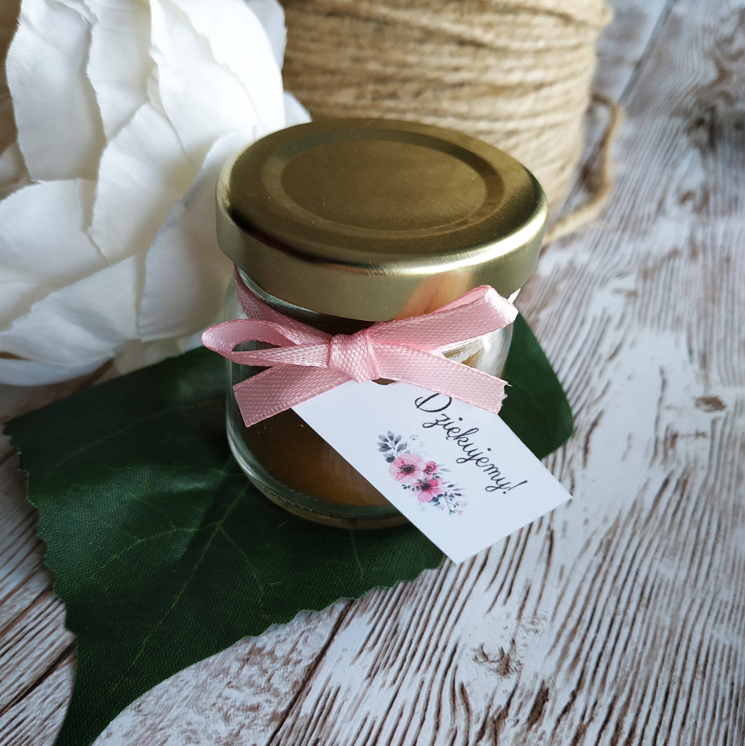 Mini świeczka w słoiczku