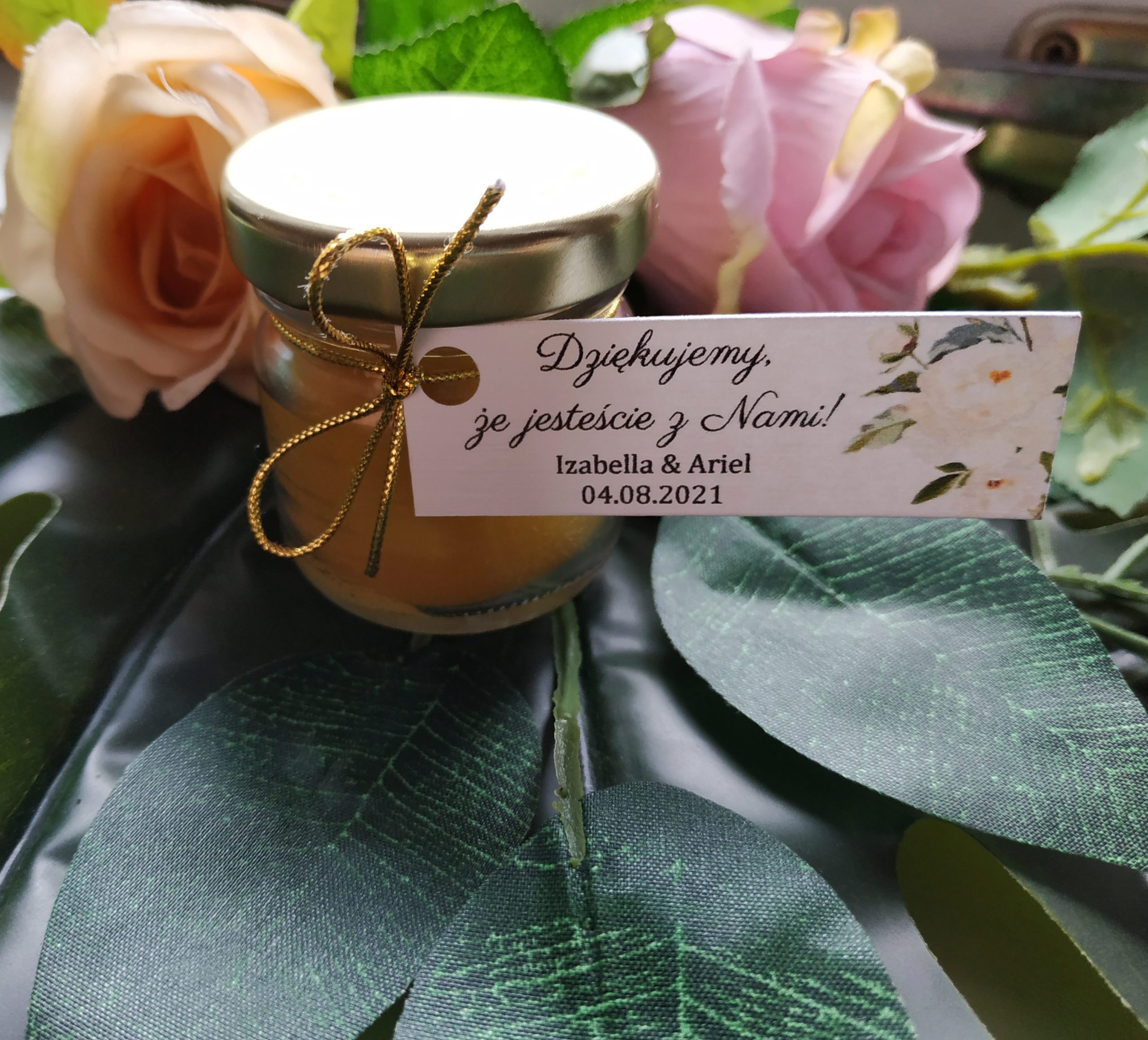 Mini świeczka w słoiczku