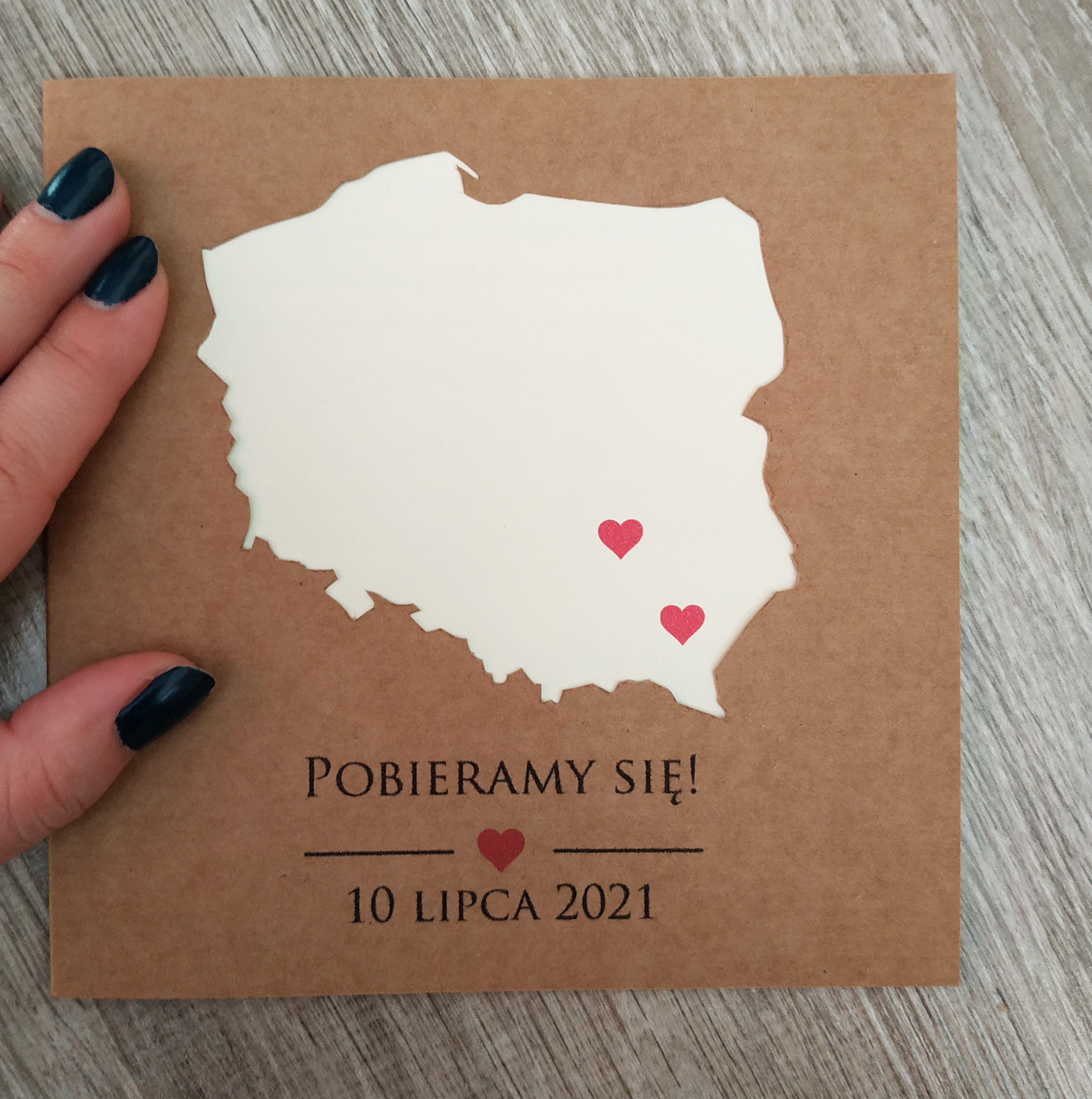 Zaproszenie Mapa Polski