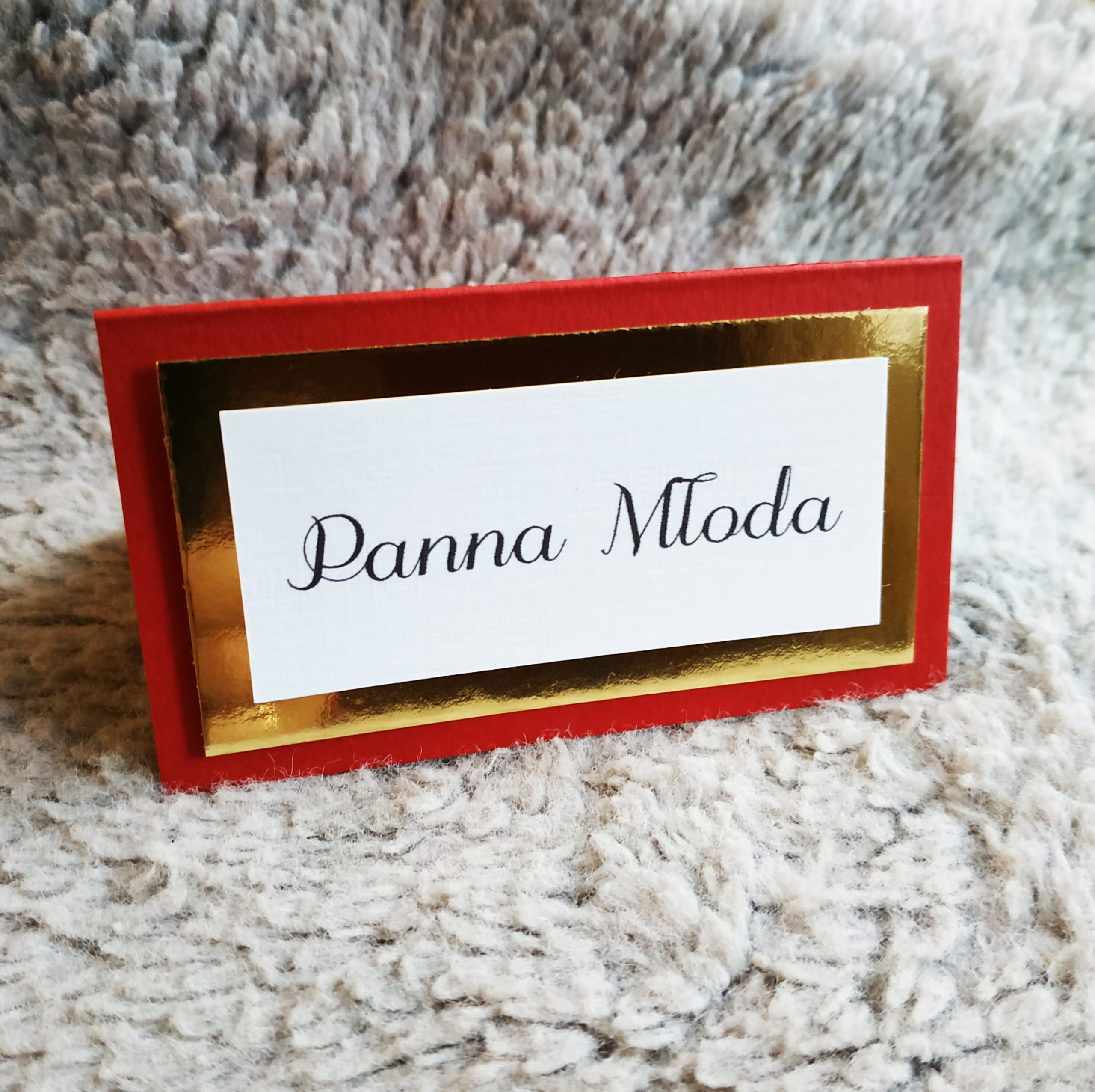 Winietka Bordo - złoto